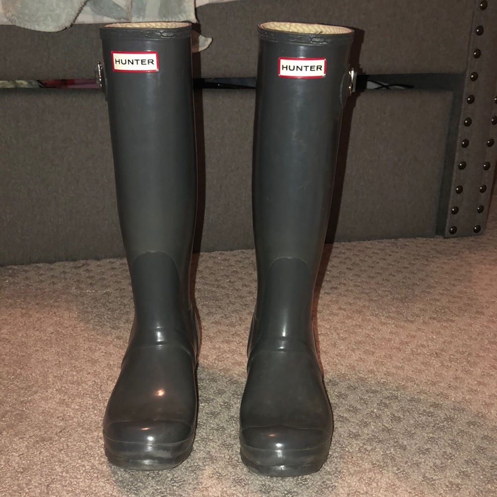 Gray Hunter Boots
